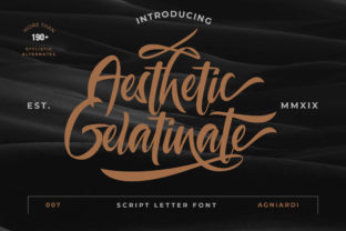 Aesthetic Gelatinate: The Handwritten Font for Bold Brand Identity