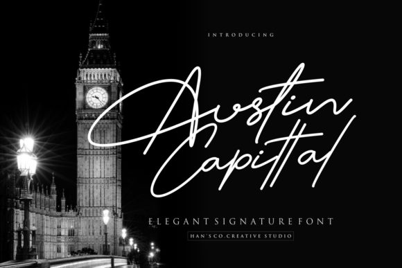 Austin Capittal Typeface for Modern Campaign Design