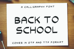 Back to School Typeface: A Modern Sans Serif for Crafters