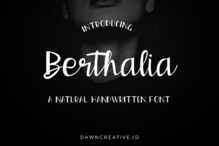 Berthalia: The Elegant Script Handwritten Font for Campaign Visuals