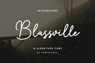 Blassville Handwritten Font for Elegant Craft Projects
