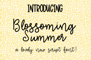 Blossoming Summer Typeface for Editorial Design