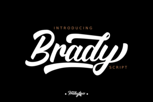 Brady: The Script Handwritten Font for Polished Brand Identity