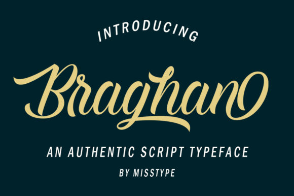 Braghan Typeface Review: Elegant Script for Luxury Branding