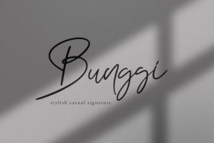 Bunggi Signature: The Modern Script Font for Handmade Branding