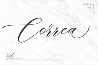 Correa Script Typeface for Modern Editorial Design