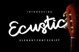 Ecustic: A Casual Handwritten Typeface for Creative Makers