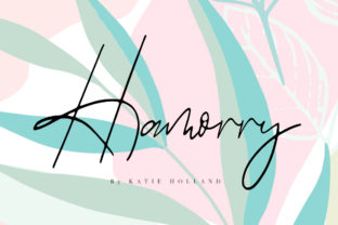 Hamorry: A Light, Contemporary Handwritten Font for Digital Branding