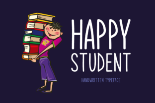 Happy Student: A Fun Handwritten Font for School-Themed Design Projects