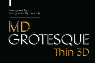 MD Grotesque Thin 3D: A Smart Sans Serif for Modern Brand Identity