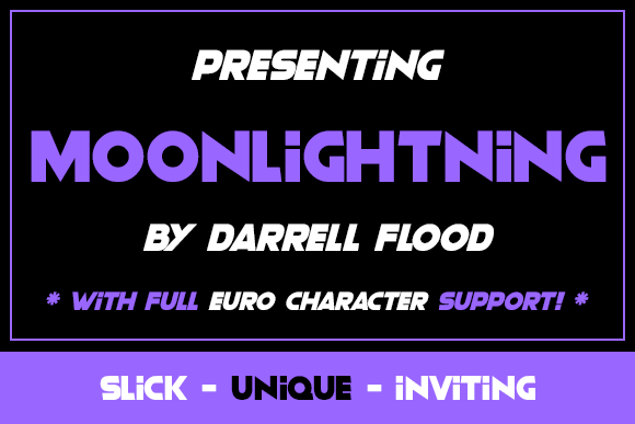 Moonlightning Typeface Review for Bold Branding