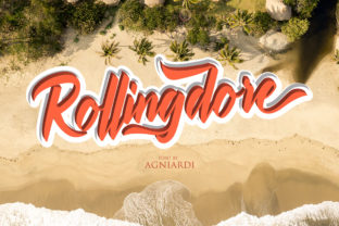 Rollingdore: A Bold Script Handwritten Typeface for Standout Editorial Design