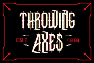 Throwing Axes: A Bold Blackletter Font for Edgy Craft Projects