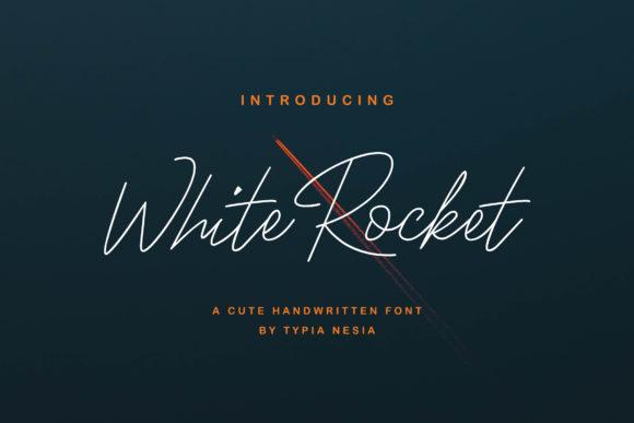 White Rocket Handwritten Font for Modern Campaign Design
